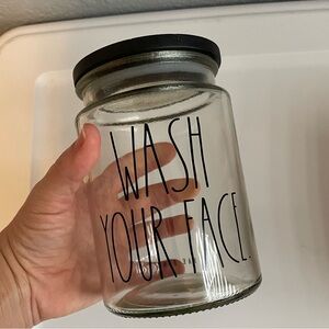 Wash your face Rae Dunn Container